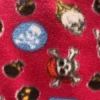 Polar Fleece Print Fabric - Skulls 2 Polar Fleece Print Fabric - Skulls -VOGUE FABRICS STORE 2022Fleece SkullsRed