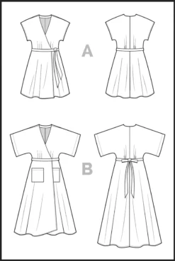 Closet Core - Elodie Wrap Dress Sewing Pattern 37 Closet Core - Elodie Wrap Dress Sewing Pattern -VOGUE FABRICS STORE CC Elodie flats