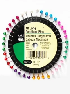 Dritz #63 Long Pearlized Pins - 40 Count