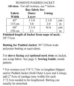 Folkwear #112 Japanese Field Clothing Sewing Pattern 17 Folkwear #112 Japanese Field Clothing Sewing Pattern -VOGUE FABRICS STORE FW112 Yrdage 2