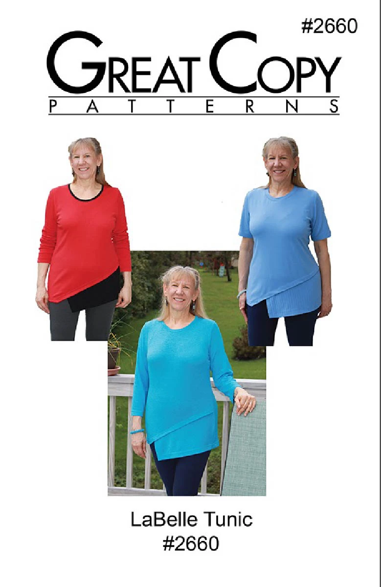 Great Copy #2660 LaBelle Tunic Sewing Pattern 3 Great Copy #2660 LaBelle Tunic Sewing Pattern