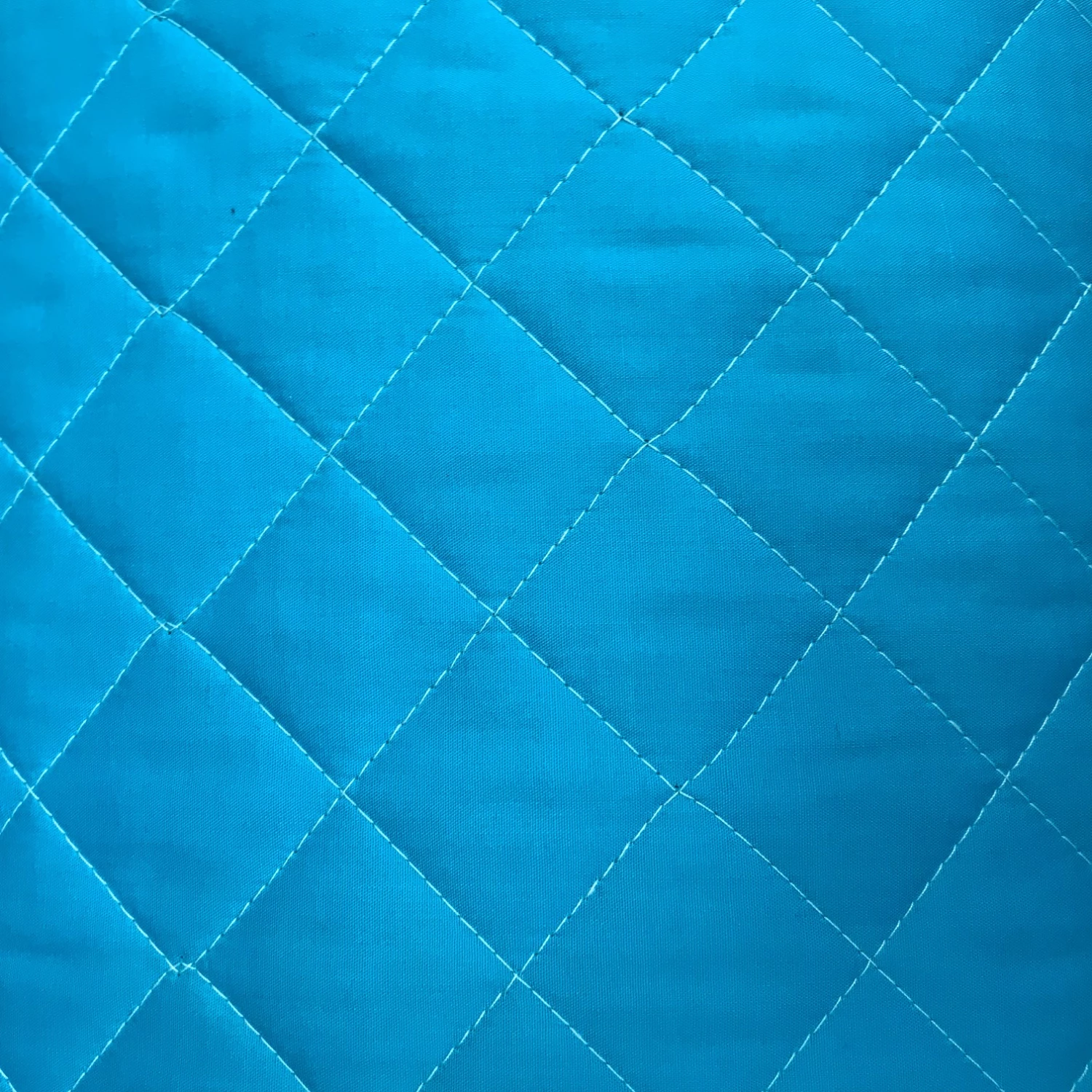 Double Faced Quilted Poly Cotton Broadcloth - Turquoise 4 Double Faced Quilted Poly Cotton Broadcloth - Turquoise - Image 2