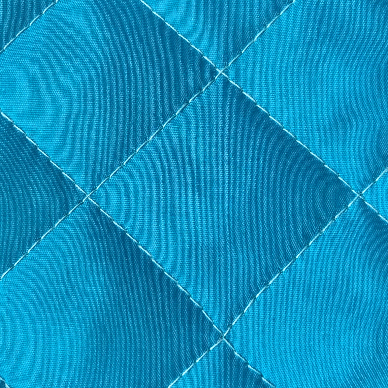 Double Faced Quilted Poly Cotton Broadcloth - Turquoise 3 Double Faced Quilted Poly Cotton Broadcloth - Turquoise