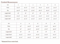 Liesl + Co - Garibaldi A-line Skirt Sewing Pattern 30 Liesl + Co - Garibaldi A-line Skirt Sewing Pattern -VOGUE FABRICS STORE LnC 050 Garibaldi finished20measurements