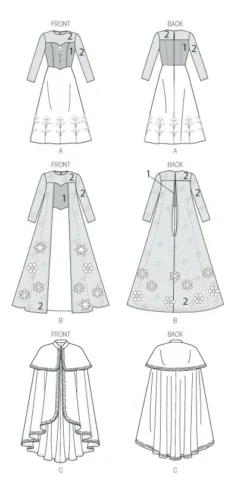 McCall's Costume Winter Princess - Miss S -XL 13 McCall's Costume Winter Princess - Miss S -XL -VOGUE FABRICS STORE M7000 flats