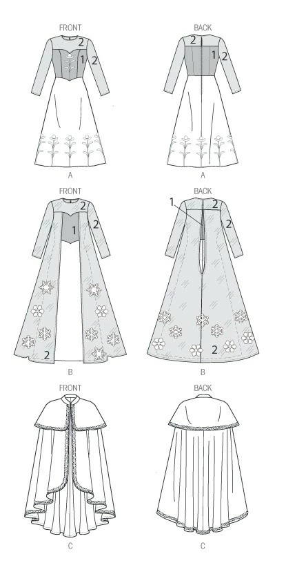 McCall's Costume Winter Princess - Miss S -XL 8 McCall's Costume Winter Princess - Miss S -XL - Image 6