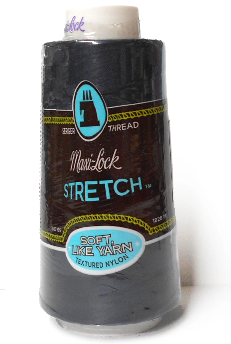 Maxi-Lock Stretch Serger Thread - Navy 3 Maxi-Lock Stretch Serger Thread - Navy