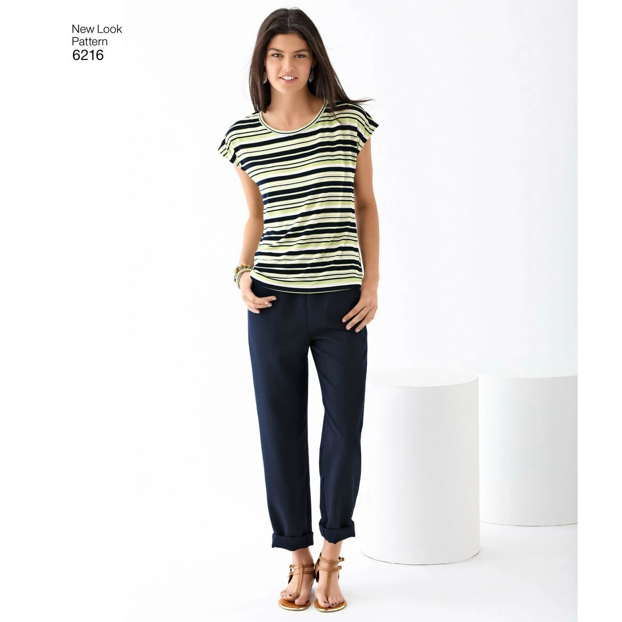 New Look #6216 - Misses' Easy Knit Top + Woven Pants Sewing Pattern 6 New Look #6216 - Misses' Easy Knit Top + Woven Pants Sewing Pattern - Image 4