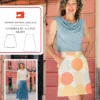 Liesl + Co - Garibaldi A-line Skirt Sewing Pattern -VOGUE FABRICS STORE OLV LC050GS Prod Full2x