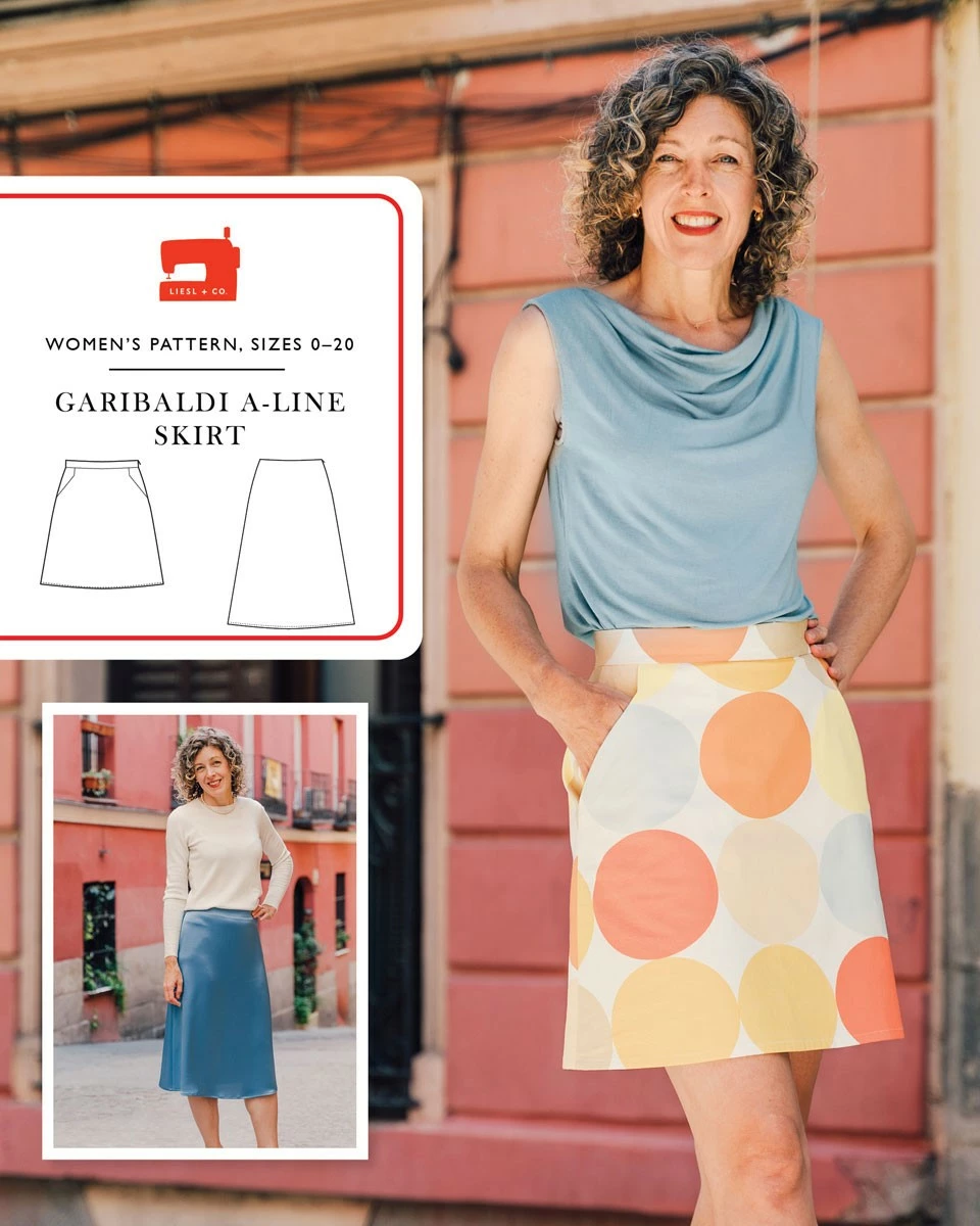 Liesl + Co - Garibaldi A-line Skirt Sewing Pattern 3 Liesl + Co - Garibaldi A-line Skirt Sewing Pattern