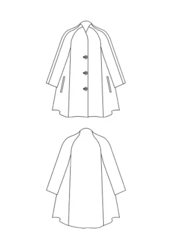 Petite Plus #250 Swing Coat Sewing Pattern -VOGUE FABRICS STORE PPl 250 flats