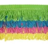 Rainbow Fringe - #L - Lime - Turquoise - Hot Pink - Yellow - 3.5" -VOGUE FABRICS STORE RainFringe L 300 01