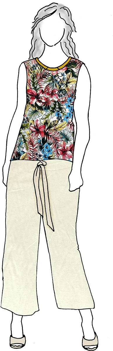 VF222-23 Rare Blooming - Dynamic Floral Print Double-Brushed Sof-Knit Fabric 8 VF222-23 Rare Blooming - Dynamic Floral Print Double-Brushed Sof-Knit Fabric - Image 6