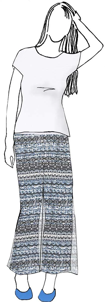 VF223-19 Hula Flutter - Royal And Navy Printed Polyester Crepe Georgette Fabric 5 VF223-19 Hula Flutter - Royal And Navy Printed Polyester Crepe Georgette Fabric - Image 3