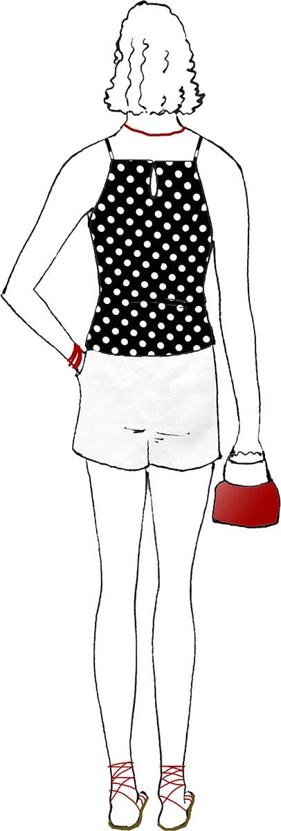 VF234-49 Therapy Polka - White Dots On Black Rayon Challis Fabric 9 VF234-49 Therapy Polka - White Dots On Black Rayon Challis Fabric - Image 7