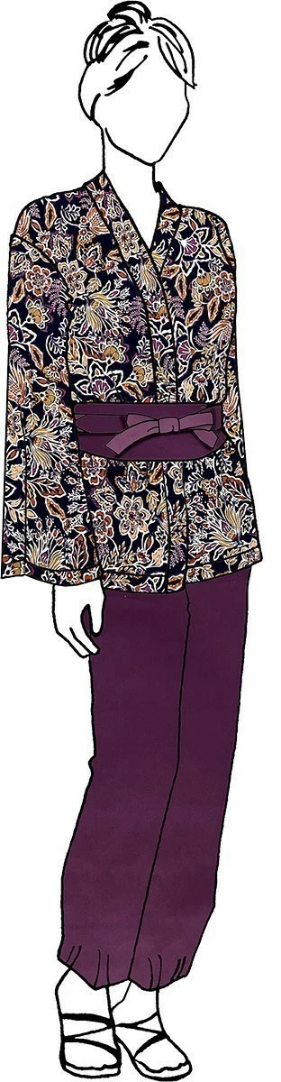 VF235-10 Europa Reverie - Beautiful Rayon Challis Print Fabric 9 VF235-10 Europa Reverie - Beautiful Rayon Challis Print Fabric - Image 7