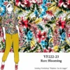VF222-23 Rare Blooming - Dynamic Floral Print Double-Brushed Sof-Knit Fabric 1 VF222-23 Rare Blooming - Dynamic Floral Print Double-Brushed Sof-Knit Fabric -VOGUE FABRICS STORE VF222 23