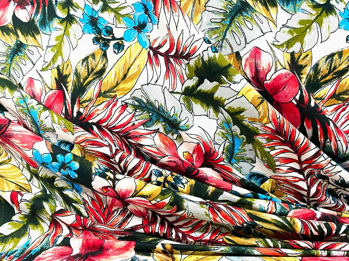 VF222-23 Rare Blooming - Dynamic Floral Print Double-Brushed Sof-Knit Fabric 7 VF222-23 Rare Blooming - Dynamic Floral Print Double-Brushed Sof-Knit Fabric - Image 5