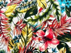 VF222-23 Rare Blooming - Dynamic Floral Print Double-Brushed Sof-Knit Fabric 10 VF222-23 Rare Blooming - Dynamic Floral Print Double-Brushed Sof-Knit Fabric -VOGUE FABRICS STORE VF222 23 flat1