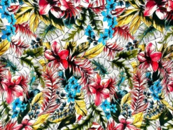 VF222-23 Rare Blooming - Dynamic Floral Print Double-Brushed Sof-Knit Fabric 11 VF222-23 Rare Blooming - Dynamic Floral Print Double-Brushed Sof-Knit Fabric -VOGUE FABRICS STORE VF222 23 flat2