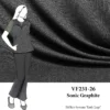 VF231-26 Sonic Graphite - Firm Charcoal All-way Stretch Ponte Knit Fabric 2 VF231-26 Sonic Graphite - Firm Charcoal All-way Stretch Ponte Knit Fabric -VOGUE FABRICS STORE VF231 26