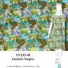 VF232-41 Lumière Tropics - Tropical Frond Print On A Light And Drapey Rayon Poplin Fabric 1 VF232-41 Lumière Tropics - Tropical Frond Print On A Light And Drapey Rayon Poplin Fabric -VOGUE FABRICS STORE VF232 41