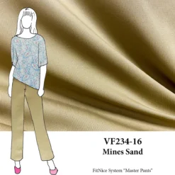 VF234-16 Mines Sand - Worsted Cotton Bottomweight Fabric