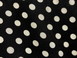 VF234-49 Therapy Polka - White Dots On Black Rayon Challis Fabric 13 VF234-49 Therapy Polka - White Dots On Black Rayon Challis Fabric -VOGUE FABRICS STORE VF234 49 flatcu
