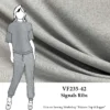 VF235-42 Signals Ribs - Grey Cotton-rich Rib Knit Fabric 1 VF235-42 Signals Ribs - Grey Cotton-rich Rib Knit Fabric -VOGUE FABRICS STORE VF235 42