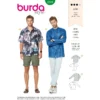Burda 6349 - Men's Shirt With Collar Sewing Pattern -VOGUE FABRICS STORE bur6349 01