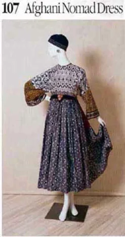 Folkwear #107 Afghani Nomad Dress -VOGUE FABRICS STORE f107